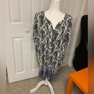 Paisley plus size Tunic